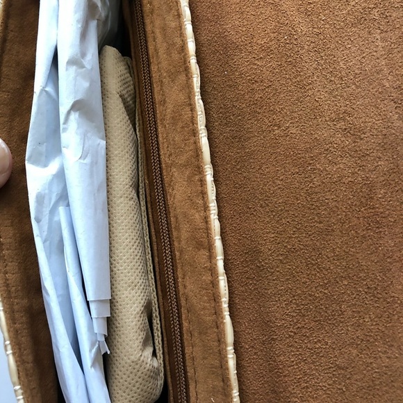 NWT Patricia Nash Caprina Diamond Weave Crossbody Clutch Natural - Picture 7 of 10